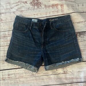 GAP Women's Dark Wash Jean Shorts